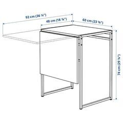 IKEA "Muddus" drop-leaf table, whiteの画像
