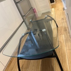 傷なし ローテーブル ガラステーブル おしゃれ 
の画像