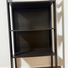 《3点セット》テーブル、本棚、物置棚の画像