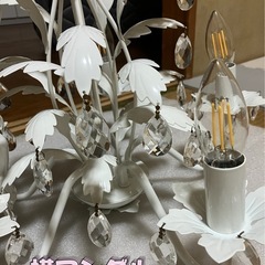 ✨【LEDシャンデリア ホワイト／5灯】✨の画像