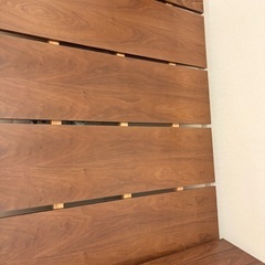 天然木ウォールナット⭐︎ダブルベッドの画像