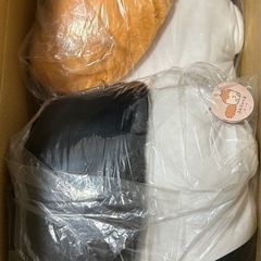 ⭐️未開封新品⭐️ふわふわてーる  びっぐ／みけ & ハチワレ　ねこさん
全2種セット⭐️ビッグぬいぐるみ⭐️約80cmの画像