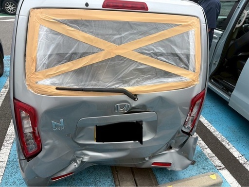 【事故車】ホンダN-WGN／令和1年式／エンジン始動可・短距離走行可／部品取り・修理ベースに