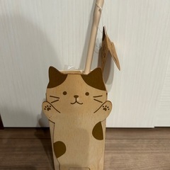 新品　HAPiNS　ウッドスタンドケース付き　マイクロファイバー　モップ　の画像