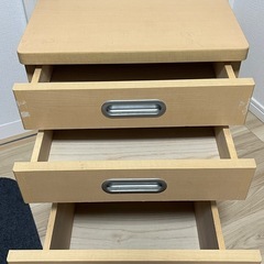 あげます　袖机　ナチュラルの画像