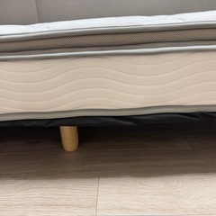 ポケットコイルマットレス付き　すのこベッド　シングルの画像