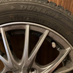 ダンロップ　スタッドレスタイヤ　155/65R14 75Q 収納袋付き  の画像