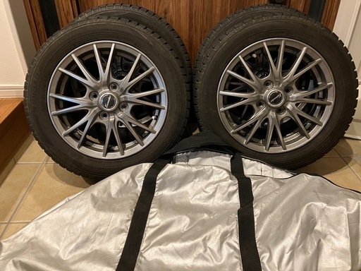 【お引渡し予定の方、決定しました】  ダンロップ　スタッドレスタイヤ　155/65R14 75Q 収納袋付き