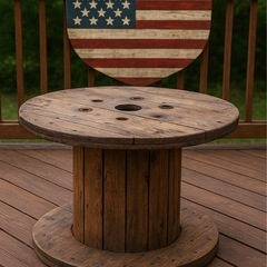 ケーブルドラム１１５センチ（グレー色）の画像