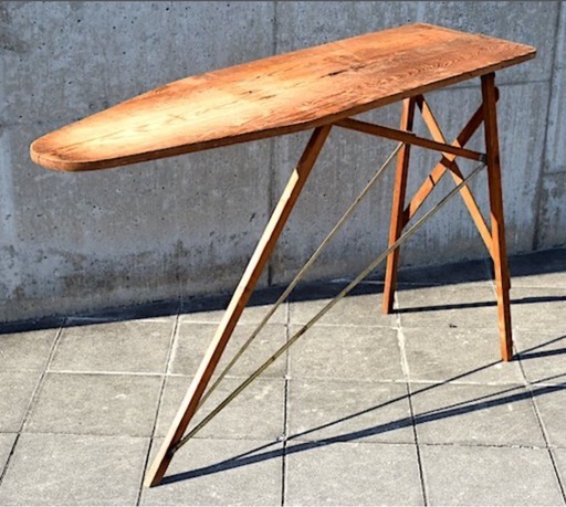 usビンテージ　ウッドアイロンテーブル　50s〜60s