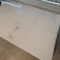 大理石調センターテーブル　ローテーブル　lowyaの画像