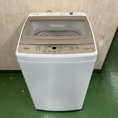 47　49○送料設置無料　22年製　アクア　洗濯機　7㌔　安い　冷蔵庫 の画像