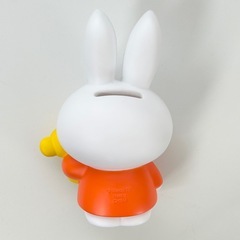 【美品】 ミッフィー 貯金箱 フィギュア オレンジの画像