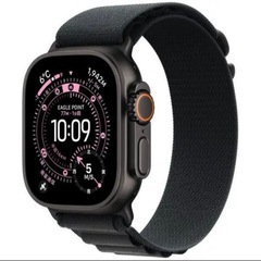Apple Watch Ultra 3 ブラックチタニウム ブラックアルパインループ Lサイズの画像