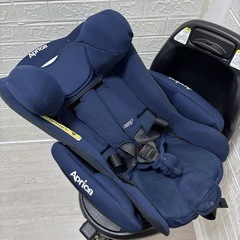 🉐　清掃 手洗い済み　美品✨ aprica ディアターン プラス AB isofix ベット型 ⭐️ になる チャイルドシート isofix 固定　の画像