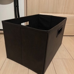カインズ レザー調収納ボックス✨型崩れなし・美品✨の画像
