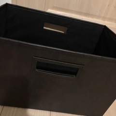 カインズ レザー調収納ボックス✨型崩れなし・美品✨の画像