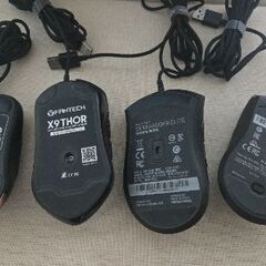 【商談中】ゲーミングマウス 4台セット SteelSeries / FANTECH / RAZER  動作確認済み 現状渡しの画像