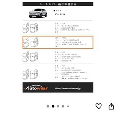 牛革本革 .VEZEL専用シートカバー ダブルステッチ.の画像