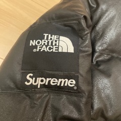 交渉🉑試着🉑即日受渡‼️ leather  supreme ノースフェイス シュプリーム the north face コラボ レザーダウンジャケット　冬物　オシャレ　高額ブランド　高級フェザーダウン　羊革 の画像