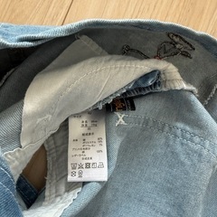 子ども　デニムジャンパースカートの画像