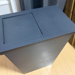無印良品 再生ポリプロピレン入りフタが選べるダストボックス大／袋止付の画像