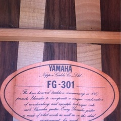 Yamaha FG-301ギター ハードケース付き　中古品　の画像