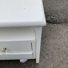 詳細不明 小物入れ 引き出し キャスター付き アクセサリー 可愛い 姫系 ホワイト ラック 木製の画像