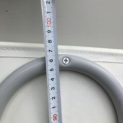 ニトリ ハイチェア シャム 折りたたみ ホワイト イス パイプ椅子の画像