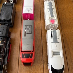 プラレール　こまち　ハヤブサなど車両6点セット　ジャンク品の画像