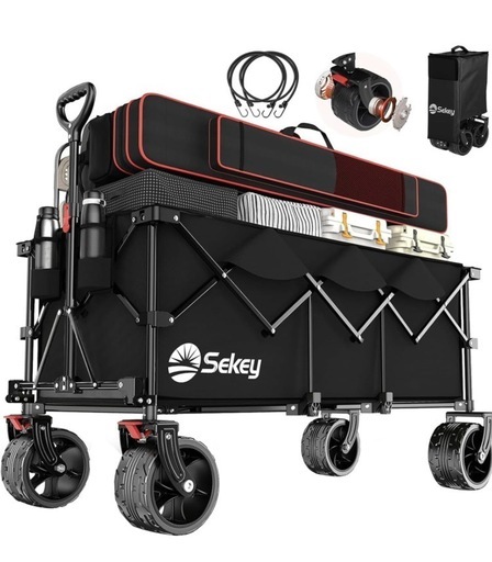 Sekey キャリーワゴン 特大容量300L 高耐荷重200kg