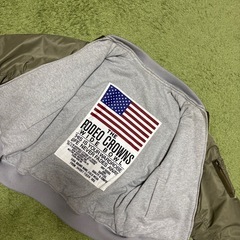 RODEO CROWNS リバーシブルフードオーバーMA-1 カーキの画像