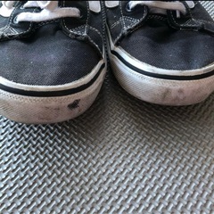 VANS 黒 スニーカー 使用感あり　26.5　靴　シューズの画像
