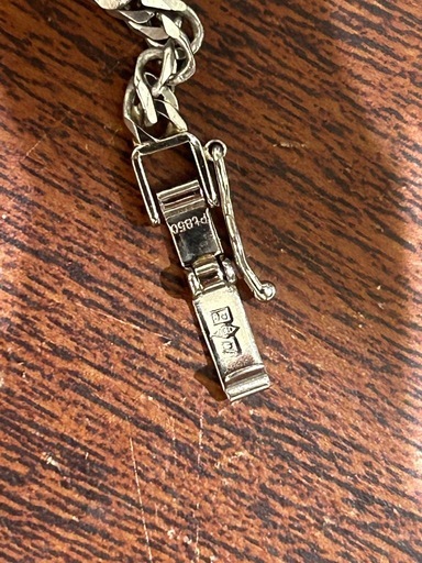 美品 6面ダブル　pt850 ネックレス 30.2g 60cm