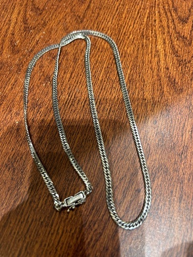 美品 6面ダブル　pt850 ネックレス 30.2g 60cm