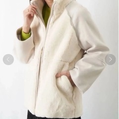 レディラックルカ　ウールスタンドカラージャケット ファーショートコート　SEADRAKE シードレイクの画像