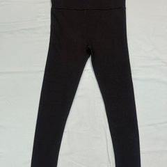 美品　厚手　秋冬　マタニティレギンス １０部丈　ダークグレーの画像