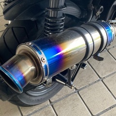 HMS シグナス4型 マフラー SED8J チタンカラー フルエキパイの画像