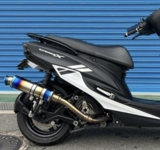 HMS シグナス4型 マフラーSED8J チタンカラー フルエキパイ バッフル付