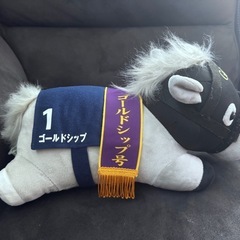 サラブレッドコレクション⭐︎ゴールドシップ⭐︎ 寝そべりBIGぬいぐるみ 競馬の画像