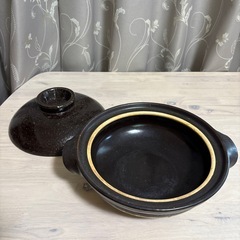 無印良品MUJ I 伊賀焼　土鍋　黒の画像