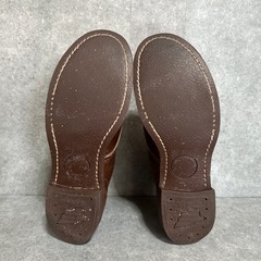 REDWINGレースアップ ブラウン レザー ショートブーツ 9161 25㌢の画像