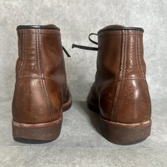 REDWINGレースアップ ブラウン レザー ショートブーツ 9161 25㌢の画像
