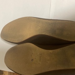 ★美品★H&Mブラウンフラットバレーシューズ ３６サイズブラウンカラースエードの画像