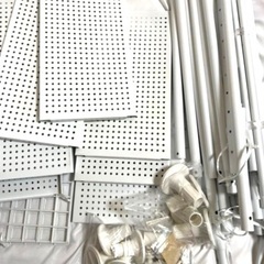 ニトリ　突っ張りシェルフ　アルゴス60 棚　突っ張り　ホワイト　白　キッチン　浴室　リビング　インテリア　の画像