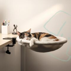 ねこ用ハンモック【新品】　テーブルやデスクにクランプで止めるタイプの画像