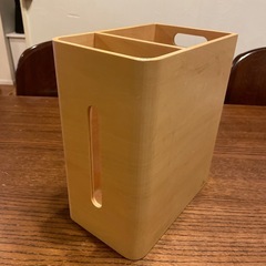 ティッシュケースとゴミ箱一体型ボックス　の画像