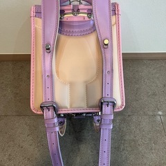 ランドセル フィットちゃん系 パープル×ピンク　日本製　クラリーノの画像