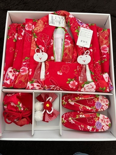 七五三　3歳　女の子　被布セット