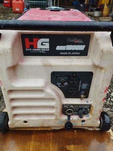 ダイシン HG SGE1600M 発電機 三菱エンジン【60Hz 100V 1.3Kva】【整備